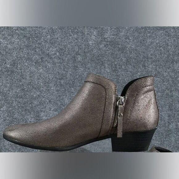 Faux Leather Metallic Booties - Picture 3 of 8